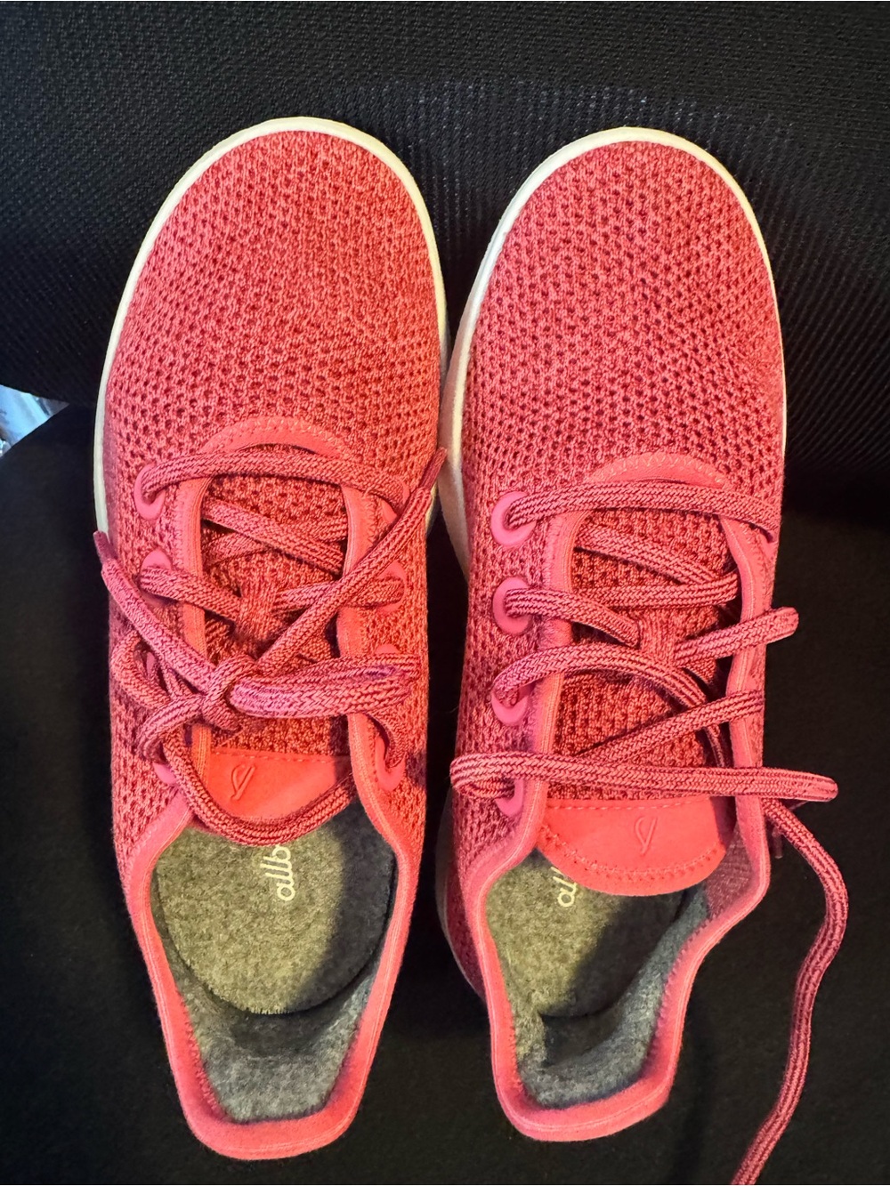 Allbirds Pink Knit Lace-Up Shoes